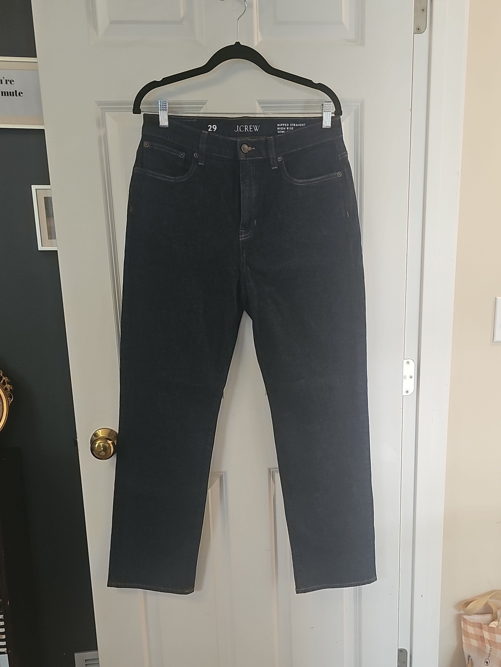 J. Crew Nipped Straight-Leg Jeans
